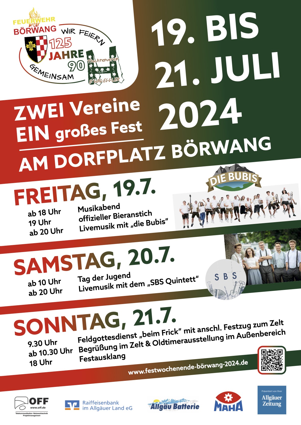 Festwochenende Börwang 2024